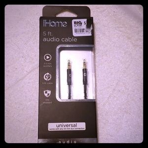 AUX audio cable- 5ft by iHome